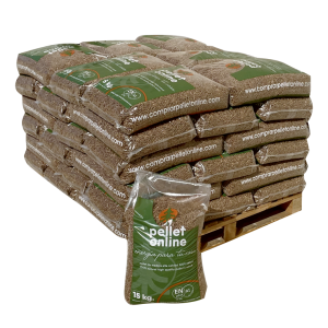 Pellets ENplus A1 Premium – Medio Palet 630 kg (42×15 kg)